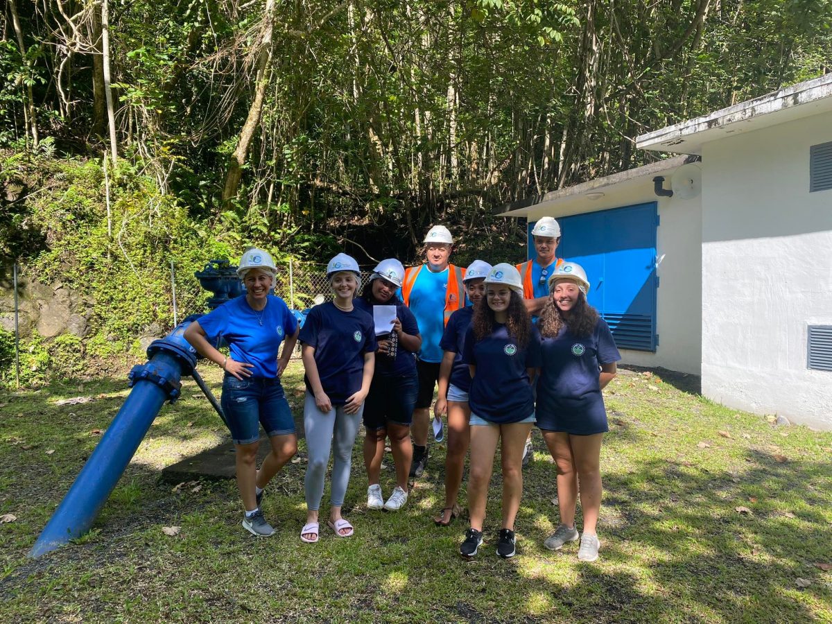 Les élèves de la TGEN1 – Section Euro à la découverte des installations hydrauliques de la Polynesienne des Eaux.